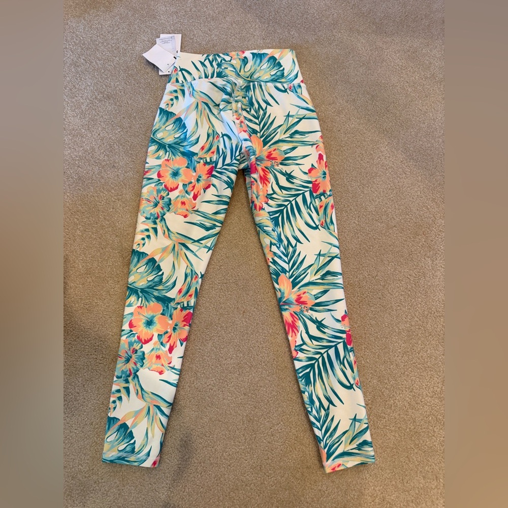 Hurley Hawaiian V-Shaped Waist Leggings (NWT) Size XS - Picture 2 of 2